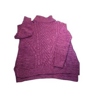 KAREN SCOTT PETITE SLOUCHY COWL TURTLENECK SWEATER SIZE PL